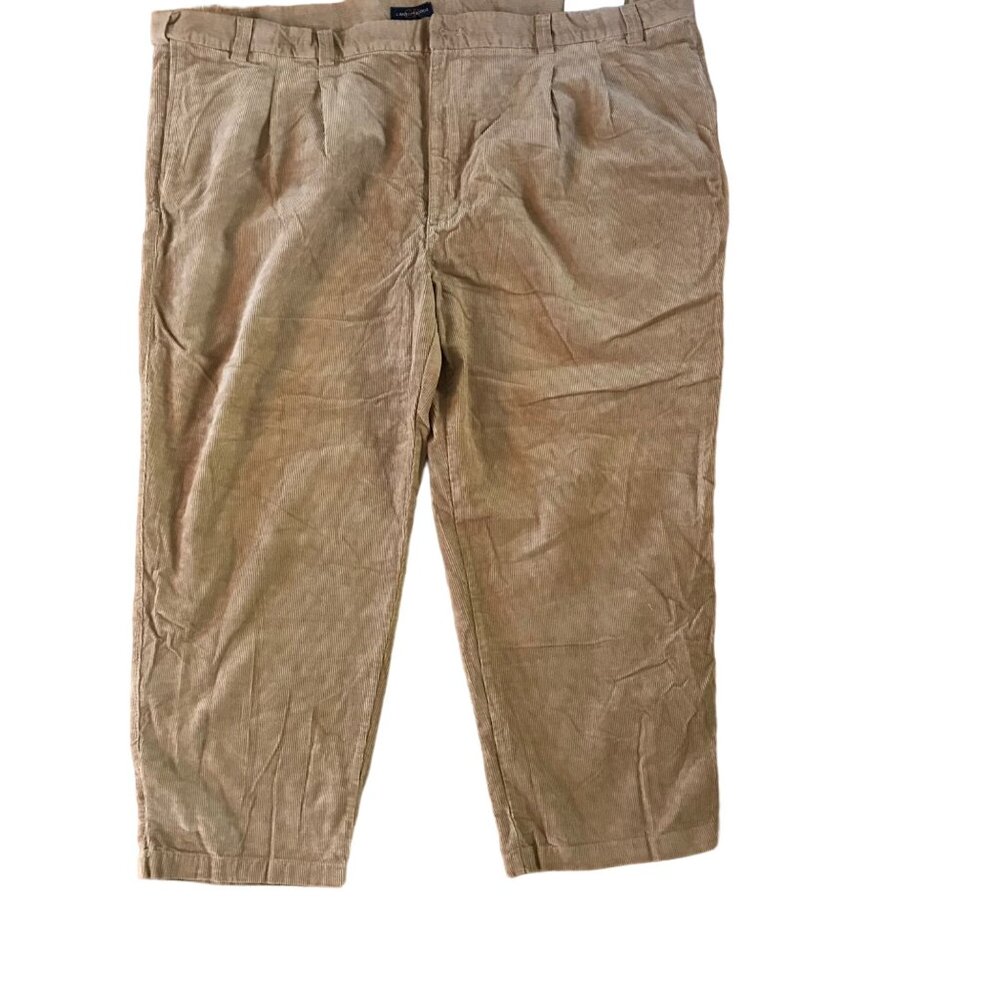 Canyon Ridge Pants Mens Corduroy 56/30 Beige Cotton Classic Fit Pockets